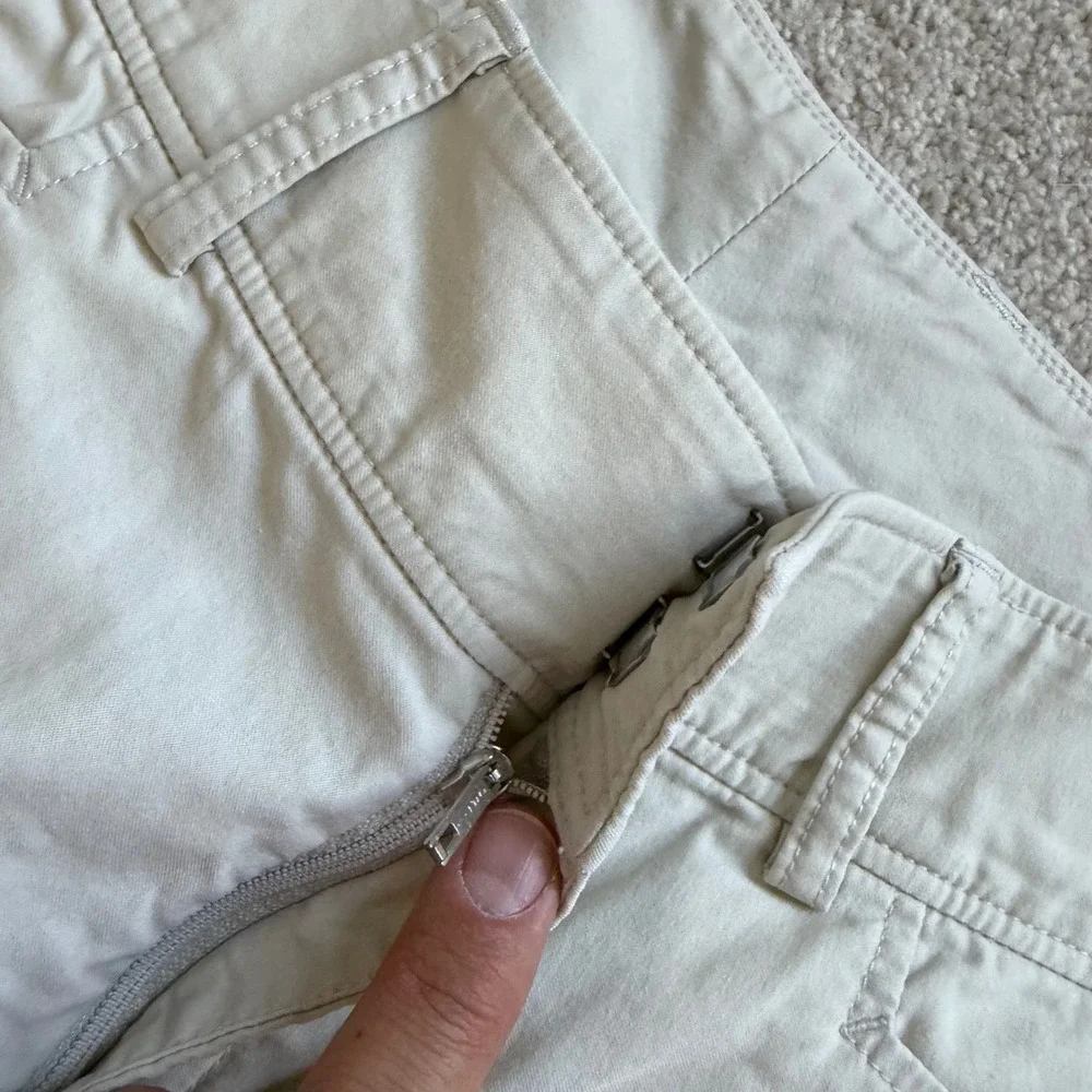 Bogner Fire + Ice Womens Beige Bermuda‎ Shorts Size 10 Cotton Blend Stretch